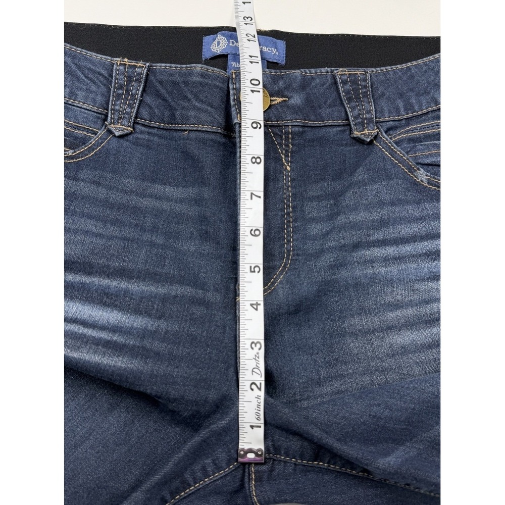 Democracy Ab Solution Denim Shorts Size 14 Blue Stretch Bermuda Comfort Casual - Picture 11 of 12
